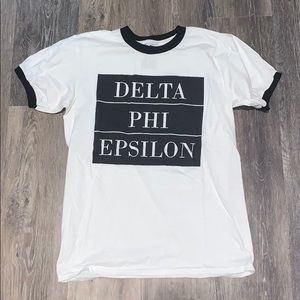 Gildan Delta Phi Epsilon Black and white T